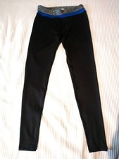 IRIS FIT Fitnessleggings Damen, sw-grau/blau, Gr. M, 90%Poly. 10% Spandex, NEUW.