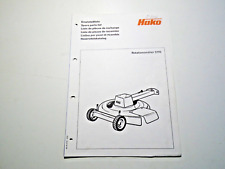 Ersatzteilliste Rotationsmäher (5110) Hako Variette Original Hako Hausdruckerei