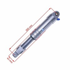 Federbein 300 mm silber Typ 2