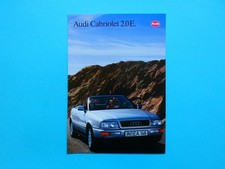 Prospekt / Katalog / Broschüre - Audi Cabrio / Cabriolet - 2,0 E - 03/93