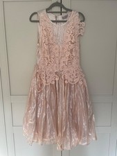 ASOS Kleid Rosa Spitze Glänzend Größe 40