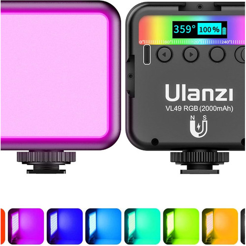 Ulanzi vl49 video licht - vl49, rgb