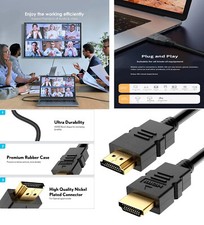 HDMI Kabel 4K Full Ultra HD TV 3D SAT High Speed Ethernet 0.5m 1m 1.5m 3m 5m 10m