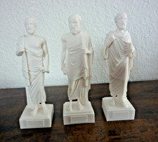 3x Alabaster Skulpturen