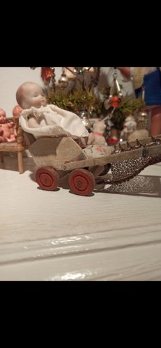 Alter kleiner puppen wagen - alter,