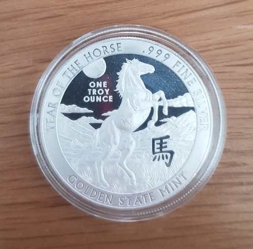 1oz silber jahr des pferdes - jahr,