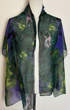 Damen Schall Mehrfarbig Mit Muster Breite 45 cm Länge 162 cm