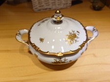 WEIMAR Porzellan, Terrine, Suppenschüssel "Katharina" Golddekor