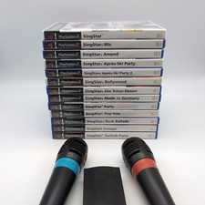 Singstar Spiele Mikrofone Auswahl PlayStation PS2 Karaoke Party Singen Rock Pop