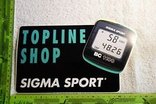 Alter Aufkleber FahrRadsport Bike BMX Tachometer Gangschaltung Pulsmesser SIGMA