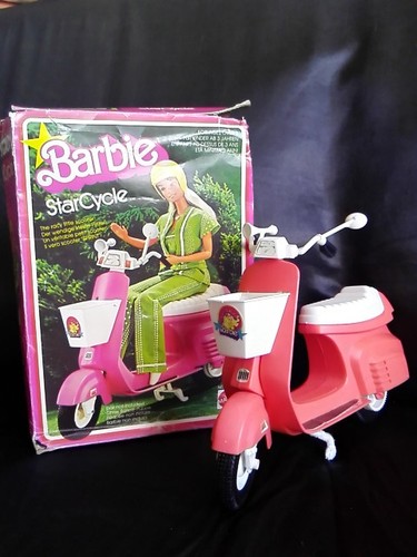 Vintage motorroller barbie - motorroller,