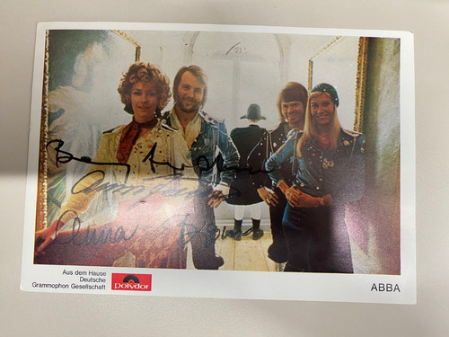 Abba original autogramm - original,