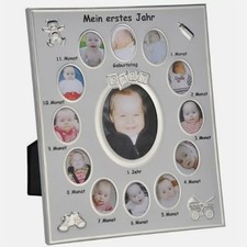 Bilderrahmen Mein erstes Jahr Baby  Geburt Fotorahmen Bilderstrecke