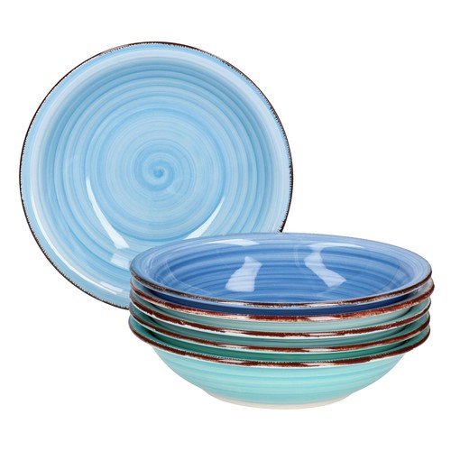 Tlg suppentellerset blue - 6-tlg.,