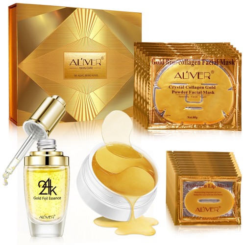 Crystal collagen gold set - gold,