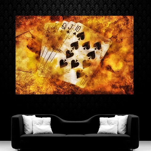 Leinwand bilder xxl poker - leinwand,