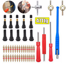 47tlg Autoreifen Ventil Einzieh Hebel Ausdreher Reparatur Werkzeug Motorrad PKW 