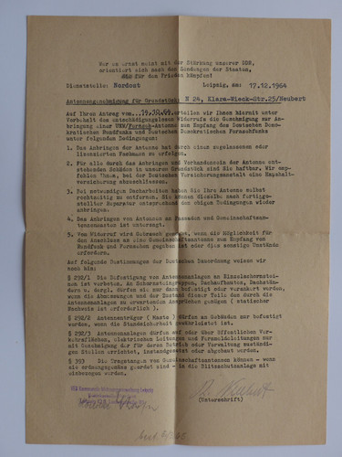 Ddr antennen genehmigung von - ddr, antennen-genehmigung