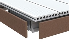 TraumGarten DreamDeck Abschlussleiste Braun 10x80x2000