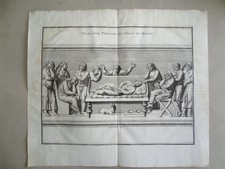 Trauerszene Aufbahrung Todesfall Rome Antikes Relief Montfaucon Kupferstich 1722