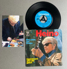 HEINO In-person signed  Single 7"-Cover Vinyl  Autogramm + Foto