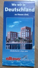 Länderkarte Straßenkarte Deutschland Werbung alltours