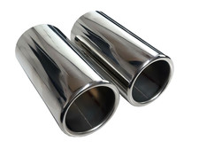 CARTUNER Auspuffblende Endrohr für Mercedes Benz C-Klasse W204 S204 C180 C200