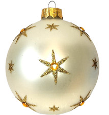 Eine Weihnachtskugel aus Glas