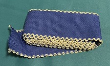 Stickband Bordüre blau und