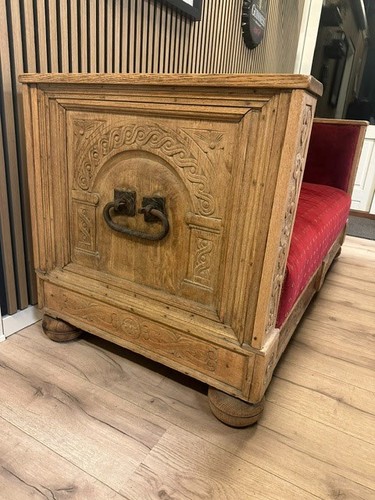 Antik sitzbank truhe kiste - sitzbank,