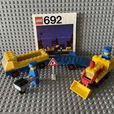 Lego 692 Bauanleitung Minifigur 70er Legoland Bagger Anhänger (37)