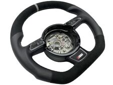 AUSTAUSCH Tuning Lenkrad Multifunktion Alcantara AUDi A6 C7 4G Abgeflacht S-Line