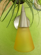 LAMPE, WAND, GELB/SILBER, MODERN, SPITZ, 25 cm (habe 5 Stück), KÖLN