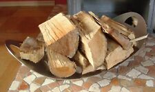 Modern Kaminholz Holz Holzkorb Kaminholzkorb Holzständer Edelstahl 61 x 30 cm