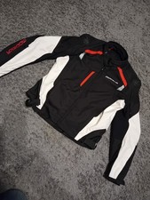 Modeka Herren Textiljacke Modell Lineos Gr. 3XL  wasserdicht schwarz-weiß-rot