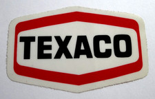 Werbe aufkleber texaco logo - texaco,