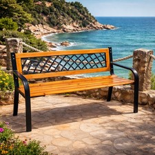 Stabile und massive Parkbank