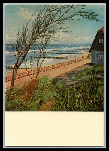 Ansichtskarte ostseebad - ansichtskarte,