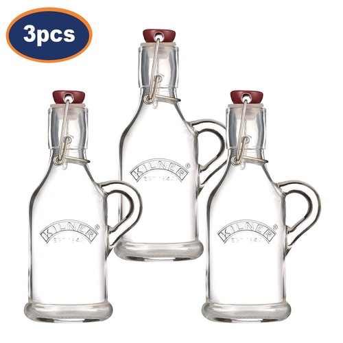 Klarglasflasche mit griff - klarglasflasche,