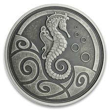 2019 1oz AF Samoa Seepferdchen