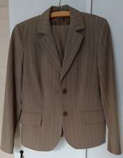 Hosenanzug Damen fein gestreift Gr. 38 Steilmann beige-creme