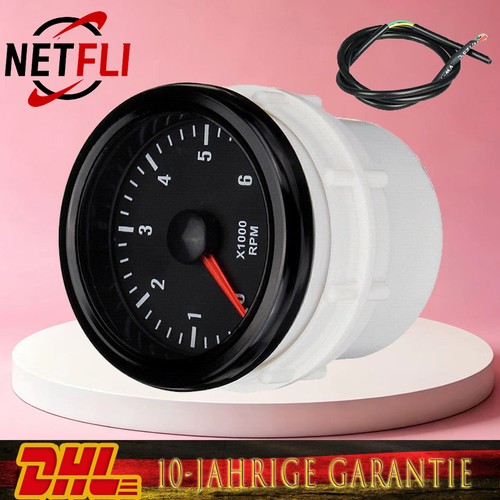 12v 6000rpm gauge auto - 0-6000rpm,