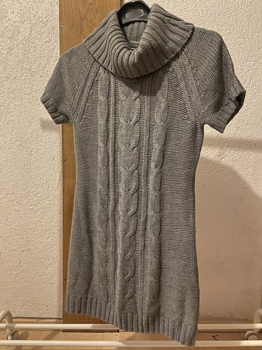 Kurzes graues strickkleid - kurzes,,