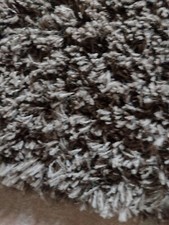 Hochflor Shaggy Langflor Teppich verschiedene Grössen 3 Stück dunkelbraun