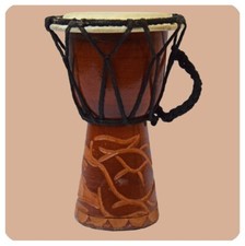 Djembe geschnitzt cm - djembe,