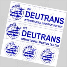 DEUTRANS Spedition DDR VEB Modellbau-Aufkleber Decals Sticker IFA LKW  W50 1:18
