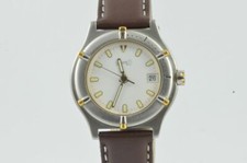 EBERHARD & CO CROISIERE QUARTZ HERREN UHR 72013 35MM STAHL SCHÖNER ZUSTAND