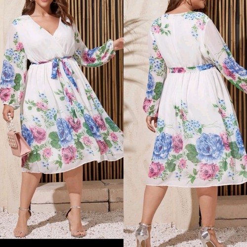 Abendkleid mit blumen 44 - abendkleid, gr.