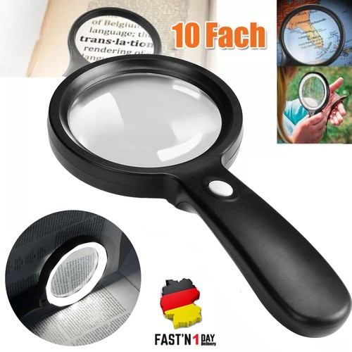 Led handlupe mit - 12, licht