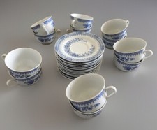 Ilmenau Porzellan DDR Zwiebelmuster 12x Tassen mit Unterteller